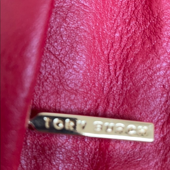 Red leather Tory Burch purse - Picture 5 of 6